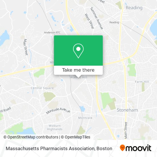 Massachusetts Pharmacists Association map