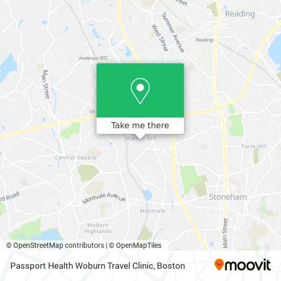 Passport Health Woburn Travel Clinic map