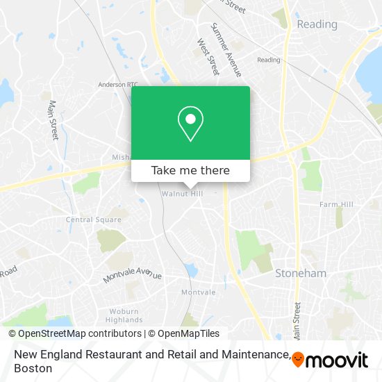 Mapa de New England Restaurant and Retail and Maintenance