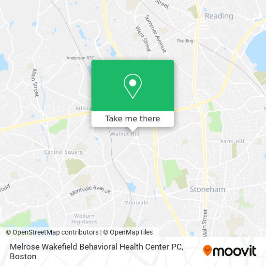 Melrose Wakefield Behavioral Health Center PC map