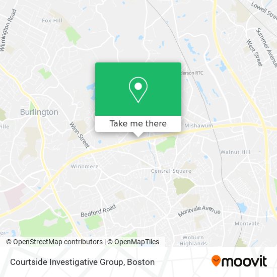 Mapa de Courtside Investigative Group