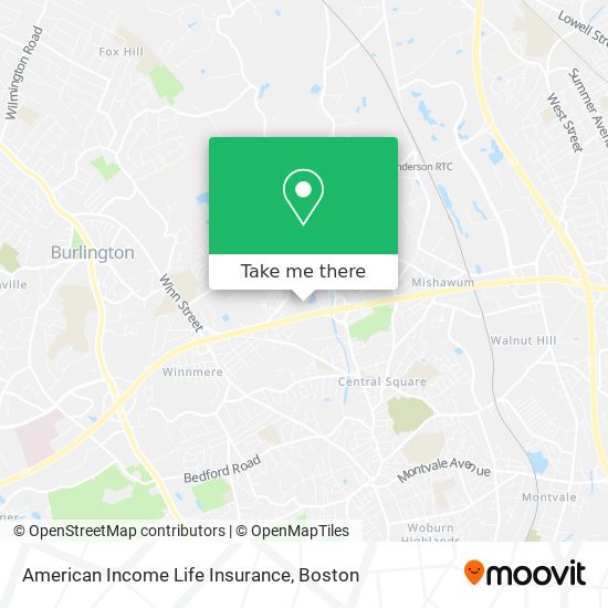 Mapa de American Income Life Insurance