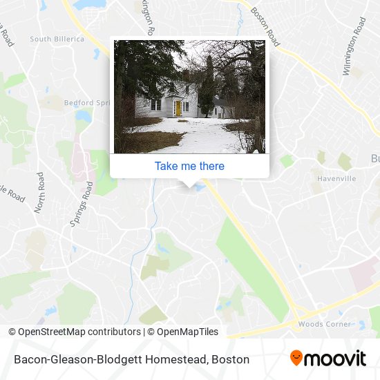 Bacon-Gleason-Blodgett Homestead map