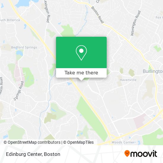 Mapa de Edinburg Center
