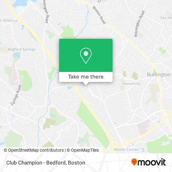 Mapa de Club Champion - Bedford