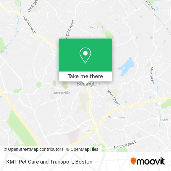 KMT Pet Care and Transport map