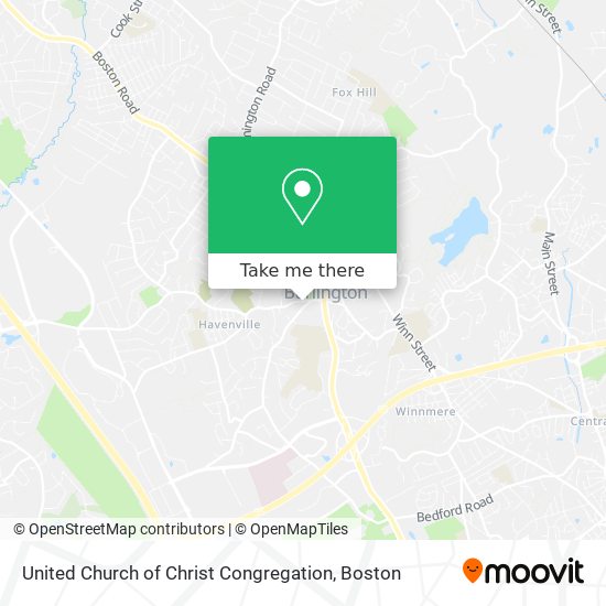 United Church of Christ Congregation map