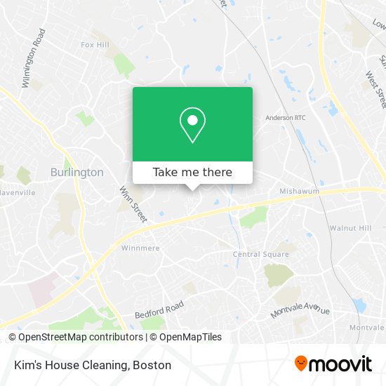 Kim's House Cleaning map