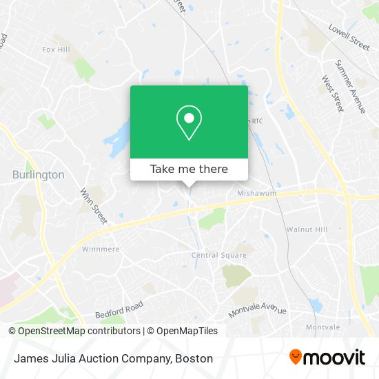 James Julia Auction Company map
