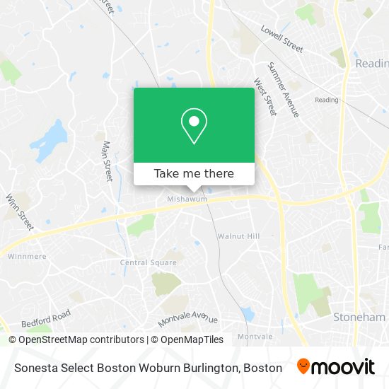 Sonesta Select Boston Woburn Burlington map