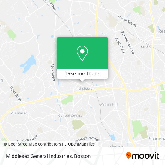 Middlesex General Industries map