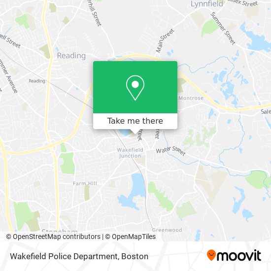 Wakefield Police Department map