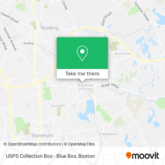 USPS Collection Box - Blue Box map