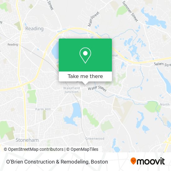 Mapa de O'Brien Construction & Remodeling