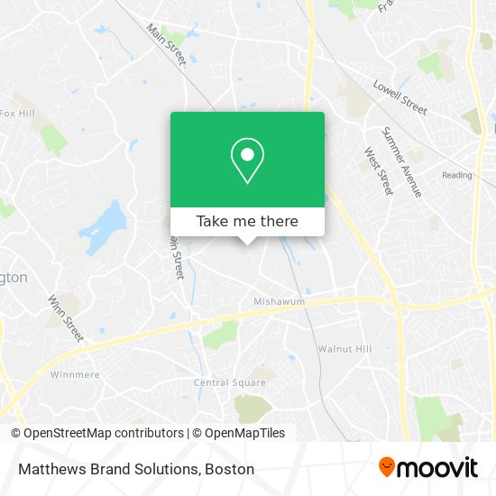 Mapa de Matthews Brand Solutions