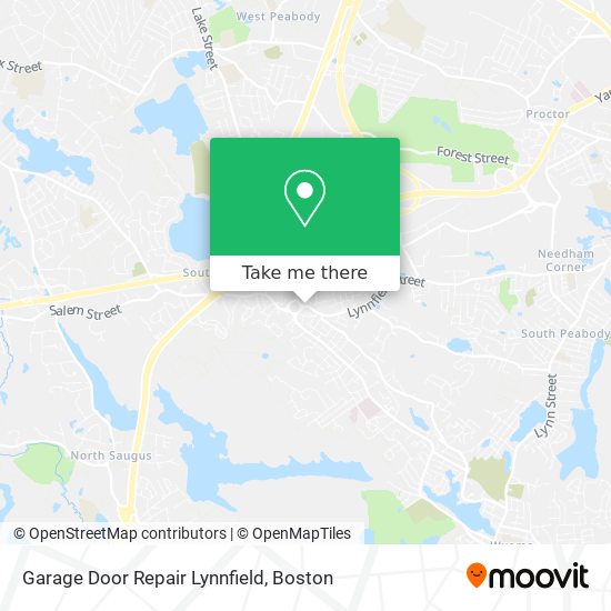 Garage Door Repair Lynnfield map