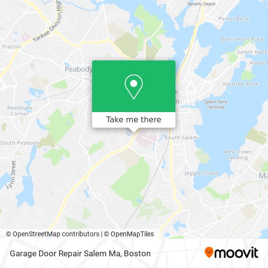 Mapa de Garage Door Repair Salem Ma
