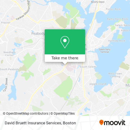 David Bruett Insurance Services map