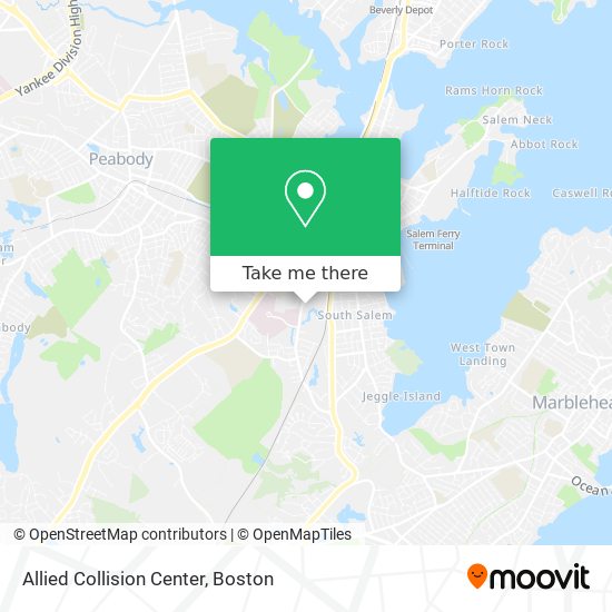 Allied Collision Center map