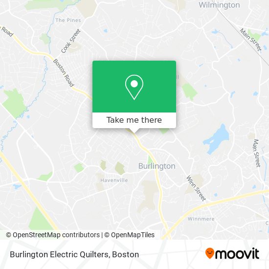 Mapa de Burlington Electric Quilters
