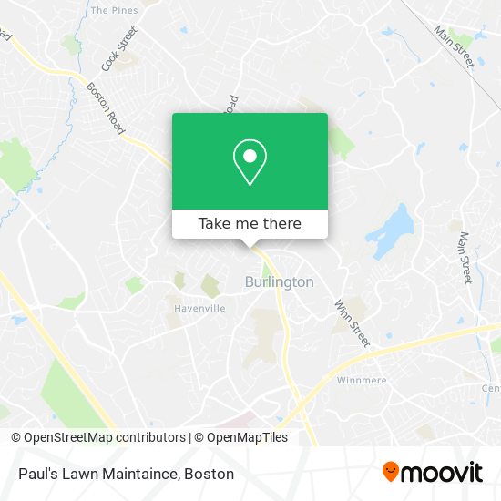 Paul's Lawn Maintaince map