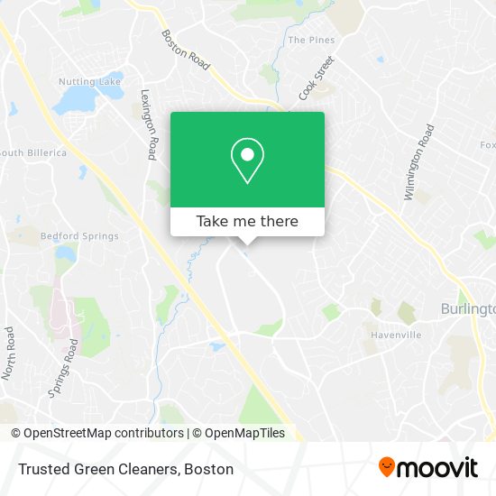 Trusted Green Cleaners map
