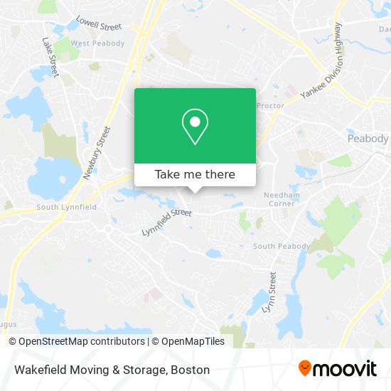 Mapa de Wakefield Moving & Storage