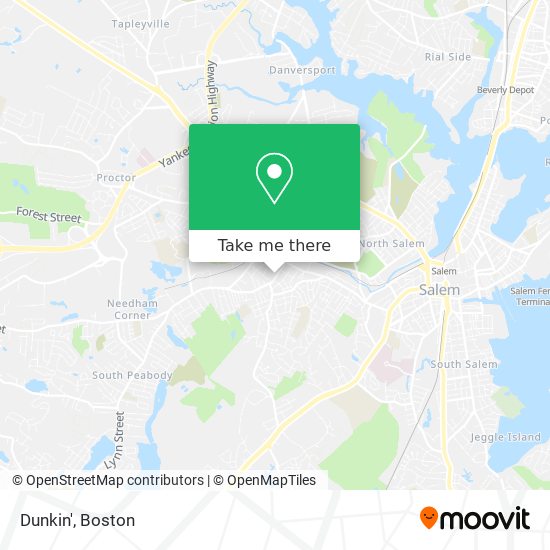 Dunkin' map