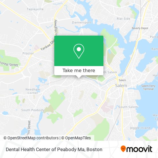 Mapa de Dental Health Center of Peabody Ma