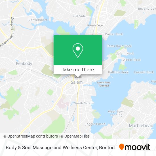 Mapa de Body & Soul Massage and Wellness Center
