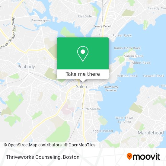 Mapa de Thriveworks Counseling