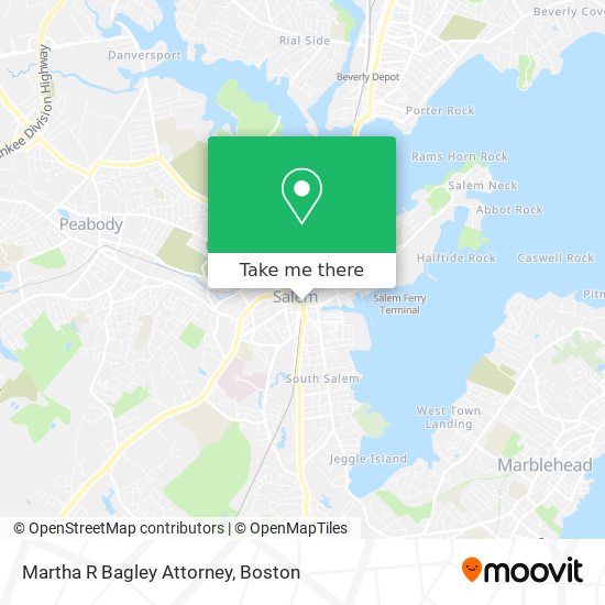 Martha R Bagley Attorney map