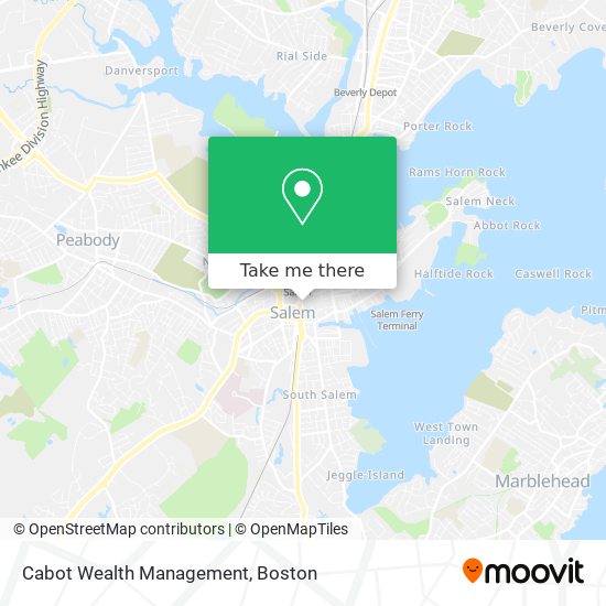 Mapa de Cabot Wealth Management