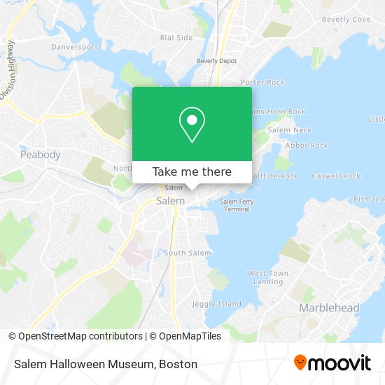 Mapa de Salem Halloween Museum