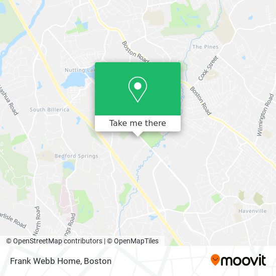 Frank Webb Home map