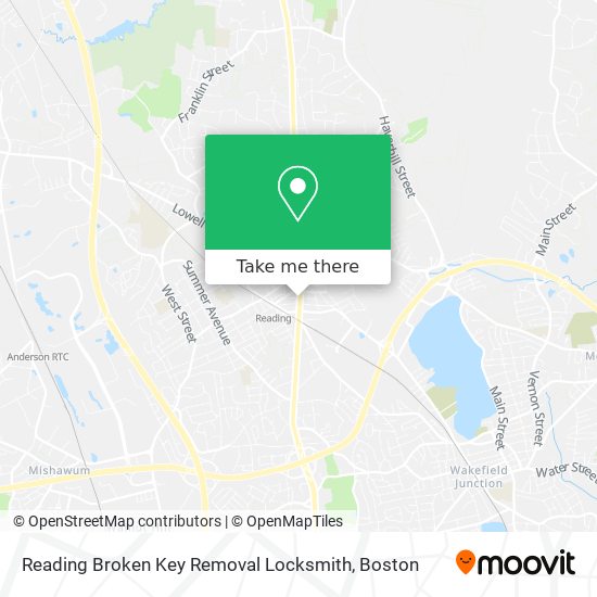 Mapa de Reading Broken Key Removal Locksmith