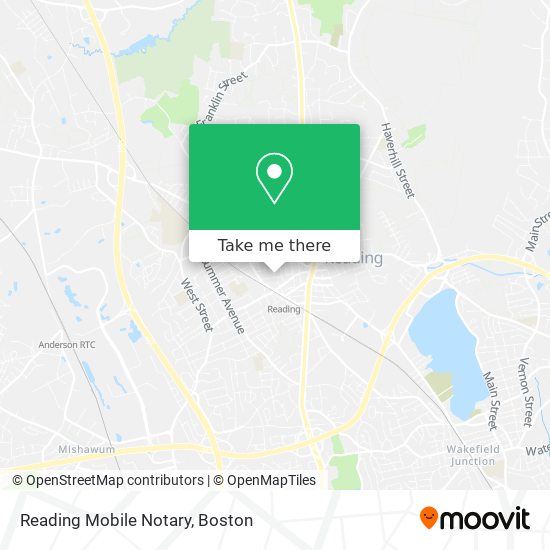 Mapa de Reading Mobile Notary