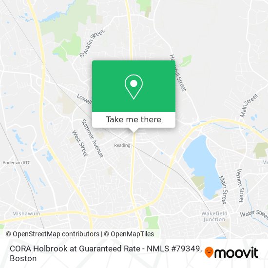 Mapa de CORA Holbrook at Guaranteed Rate - NMLS #79349
