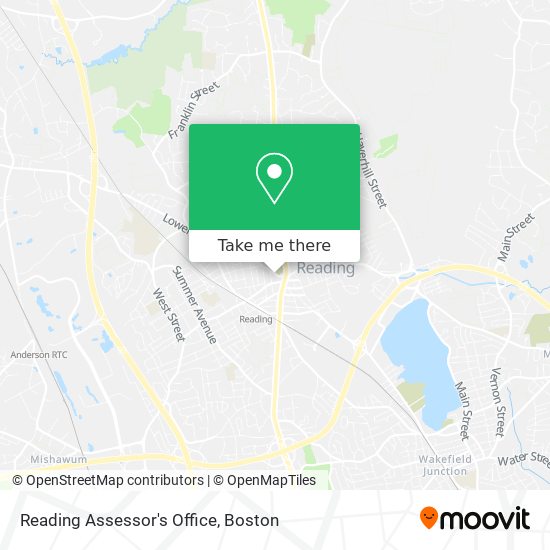 Reading Assessor's Office map