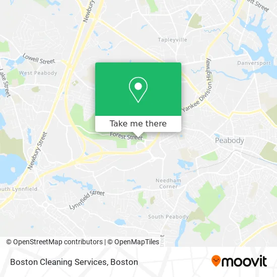 Boston Cleaning Services map
