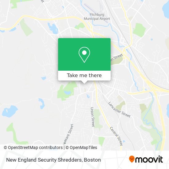 New England Security Shredders map