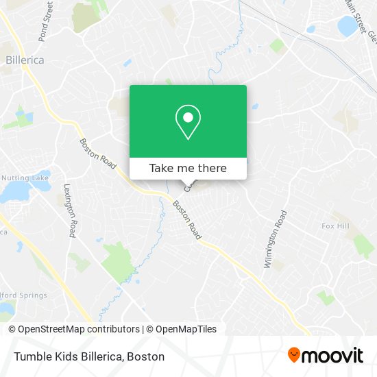 Tumble Kids Billerica map