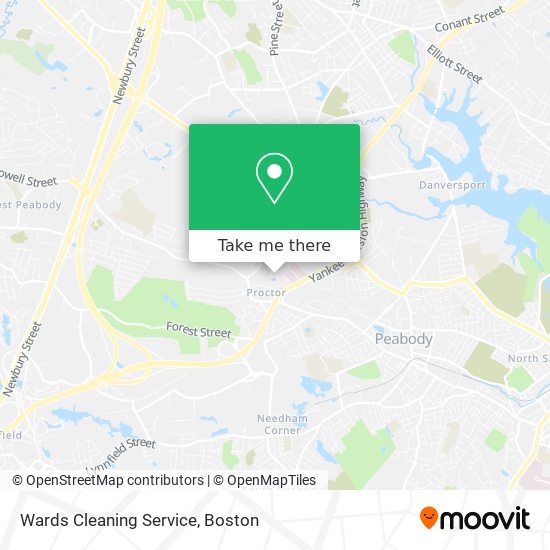 Mapa de Wards Cleaning Service