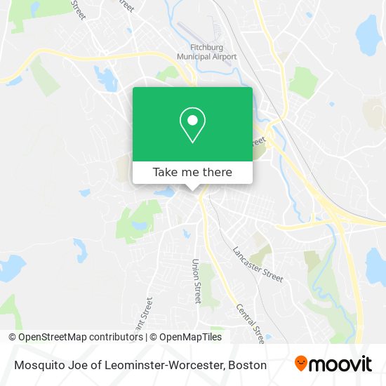 Mosquito Joe of Leominster-Worcester map