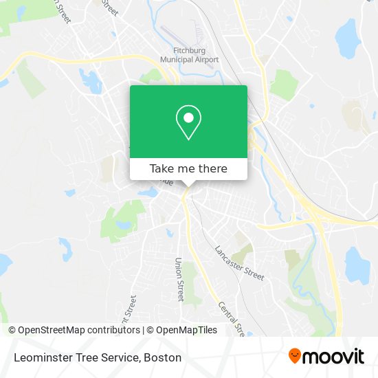 Mapa de Leominster Tree Service