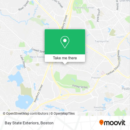 Bay State Exteriors map