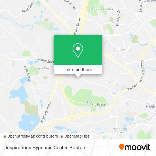 Mapa de Inspirations Hypnosis Center