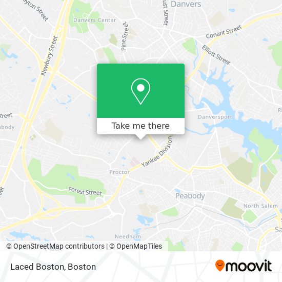 Laced Boston map