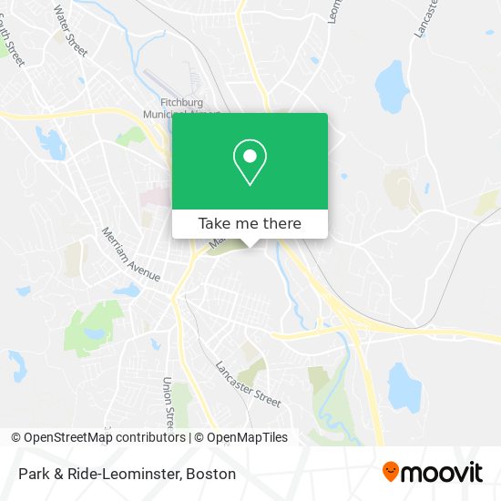 Mapa de Park & Ride-Leominster