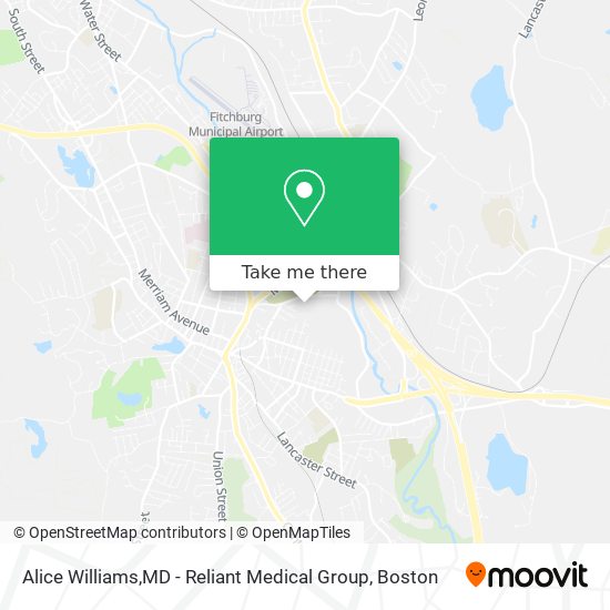 Alice Williams,MD - Reliant Medical Group map